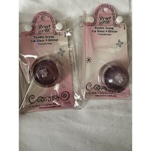 StreetWear Double Scoop Lip Gloss + Glitter Fruitilicious Y2K Revlon Lot of 2